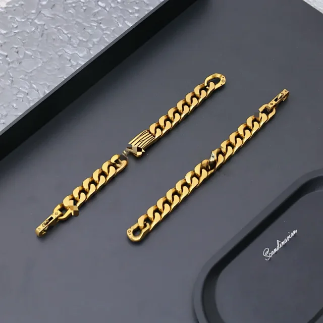 Unbranded Jewelry Multicolor enamel chunky chain bracelet product detail image 6