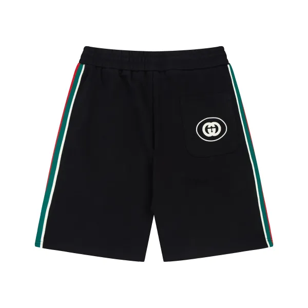 Design Give Embroidered Sweat Shorts Black - 21