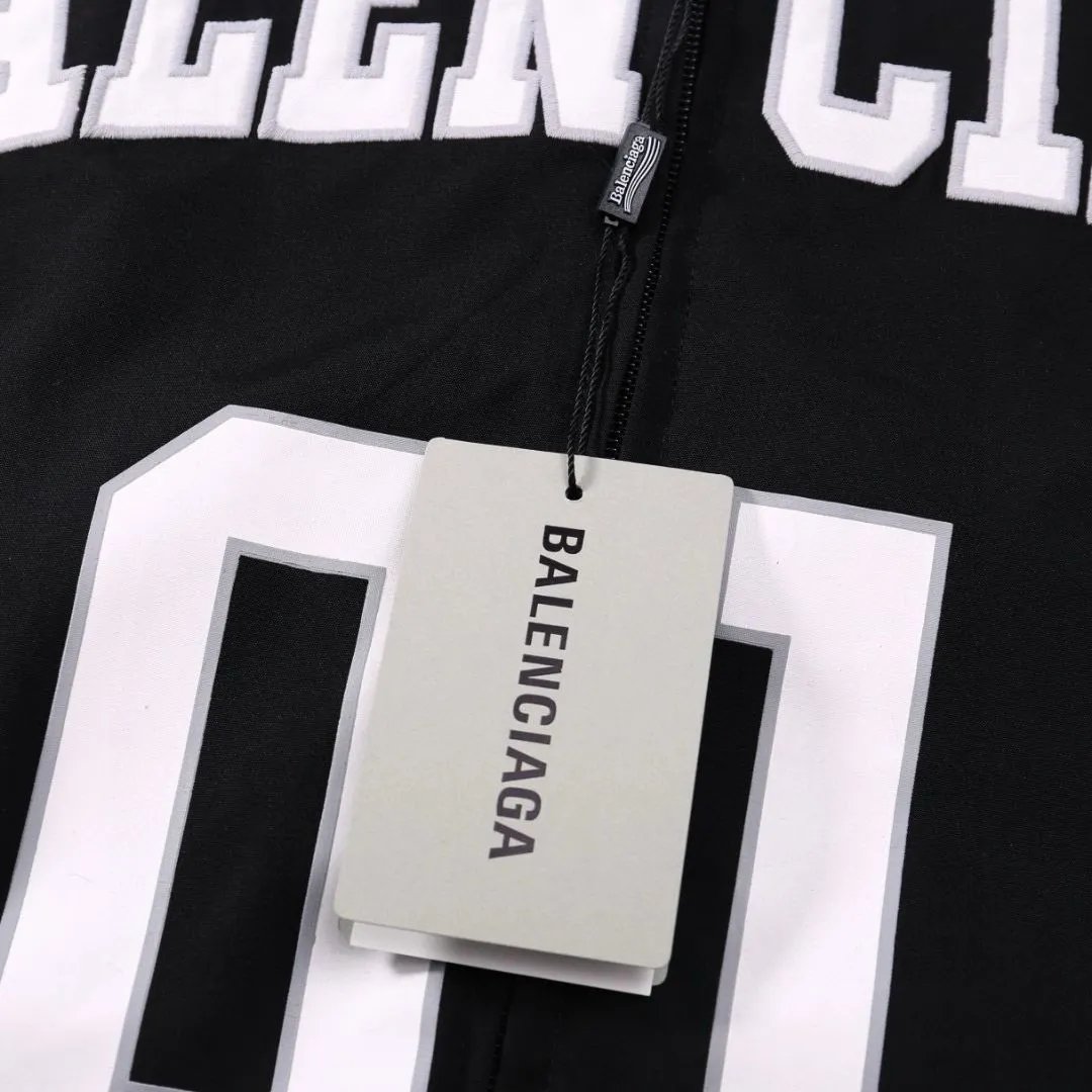 Balenciaga 01 Windbreaker Blue Outerwear - 7