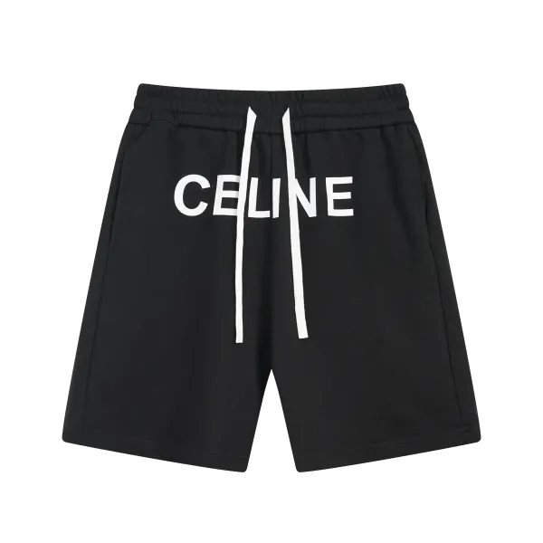 Design Give Embroidered Sweat Shorts Black - 48
