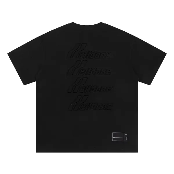 Design Hell Done Repeat Logo Black T-Shirt T-Shirts - 1