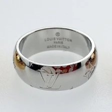 Louis Vuitton Jewelry Enamel Logo Band Ring — JTL-007