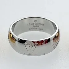 Louis Vuitton Jewelry Enamel Logo Band Ring product detail image 9