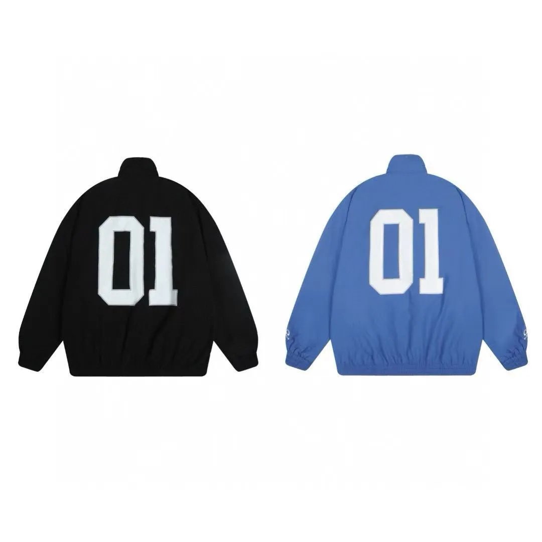 Balenciaga 01 Windbreaker Blue Outerwear - 5