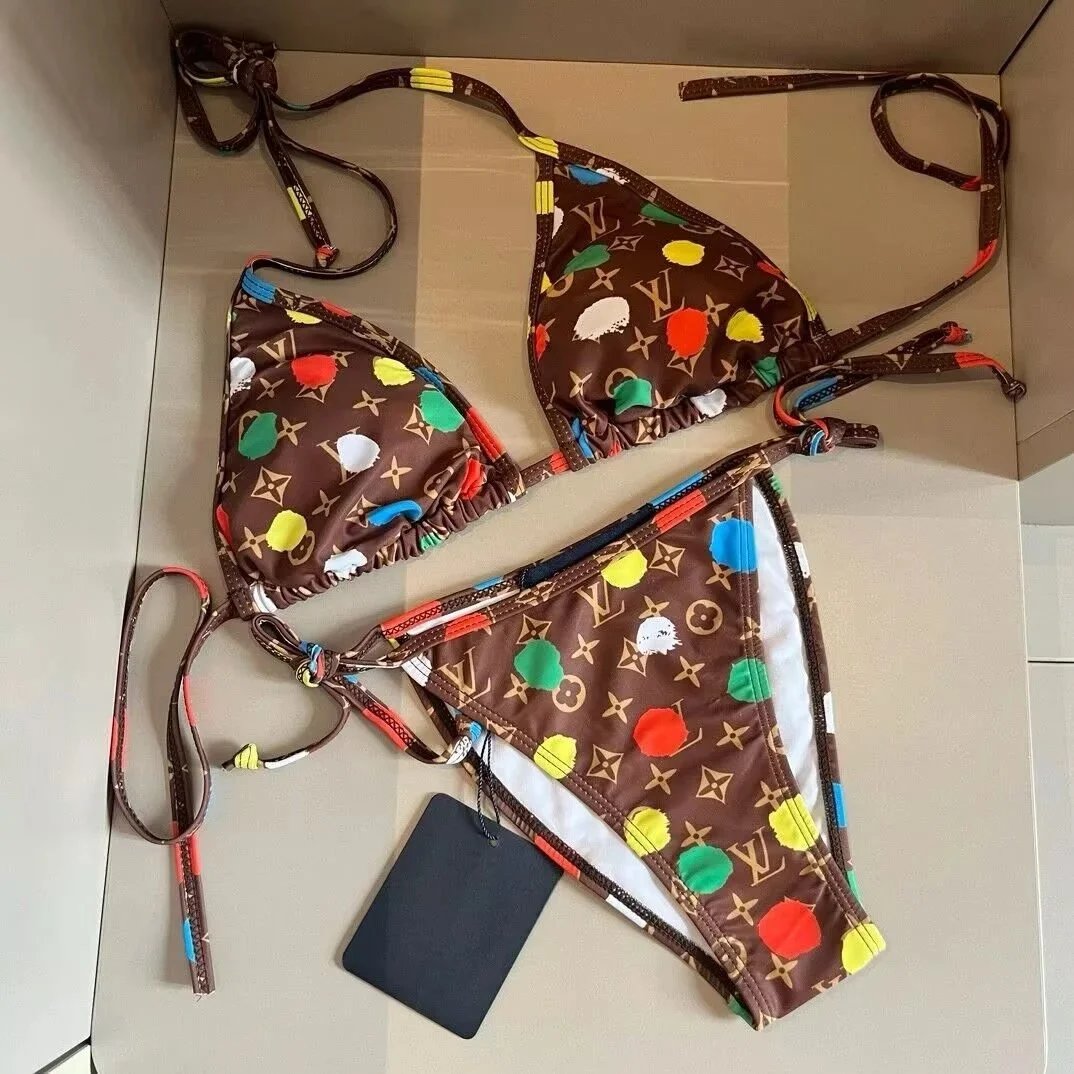 Fendi Swimwear Triangle Bikini Set with FF Motif — TH-012