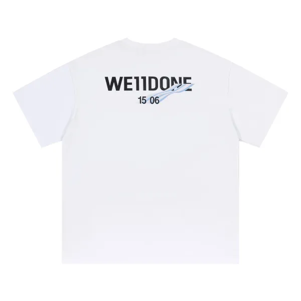 Design WE11DONE Graphic Print White T-Shirt T-Shirts - 1