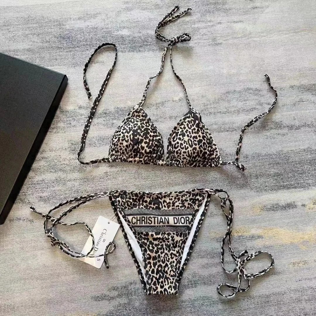 Fendi Swimwear Triangle Bikini Set with FF Motif — TH-017