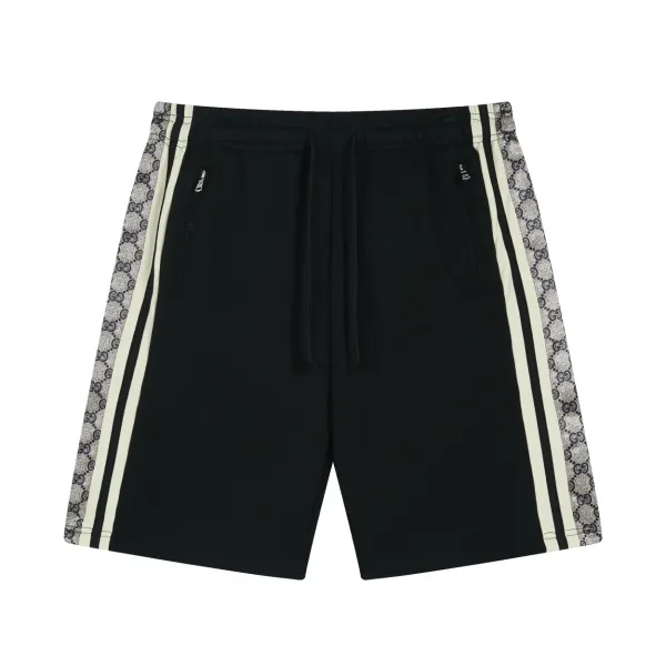 Design Give Embroidered Sweat Shorts Black - 26
