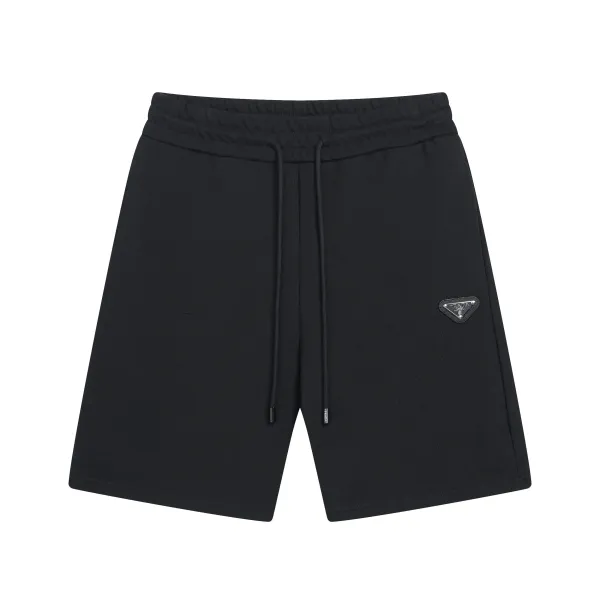 Design Give Embroidered Sweat Shorts Black - 38