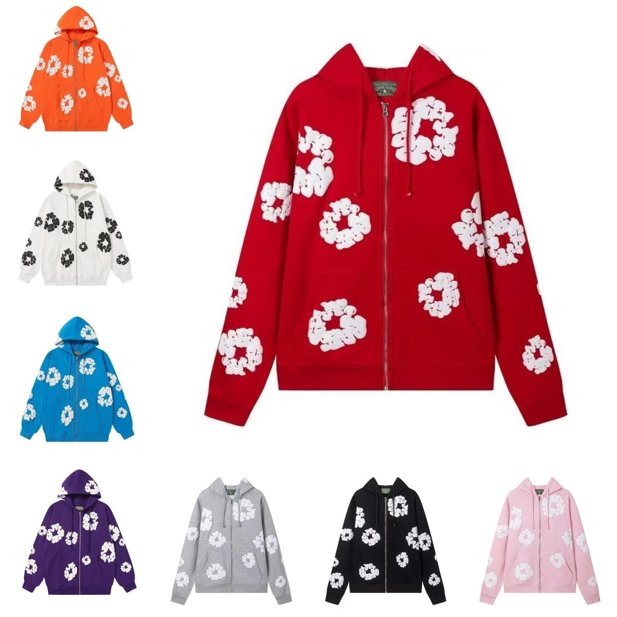 Prada Red Zip-Up Hoodie