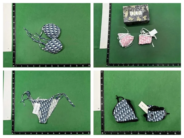 Fendi Swimwear Triangle Bikini Set with FF Motif product detail image 2