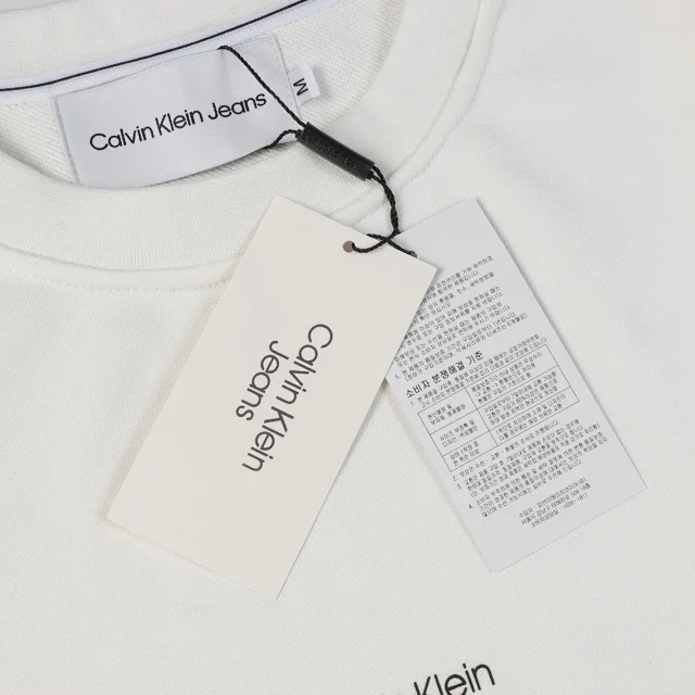 Calvin Klein Hoodies & Sweatshirts Crewneck sweatshirt with oversized CK and Jeans logo print product detail image 35