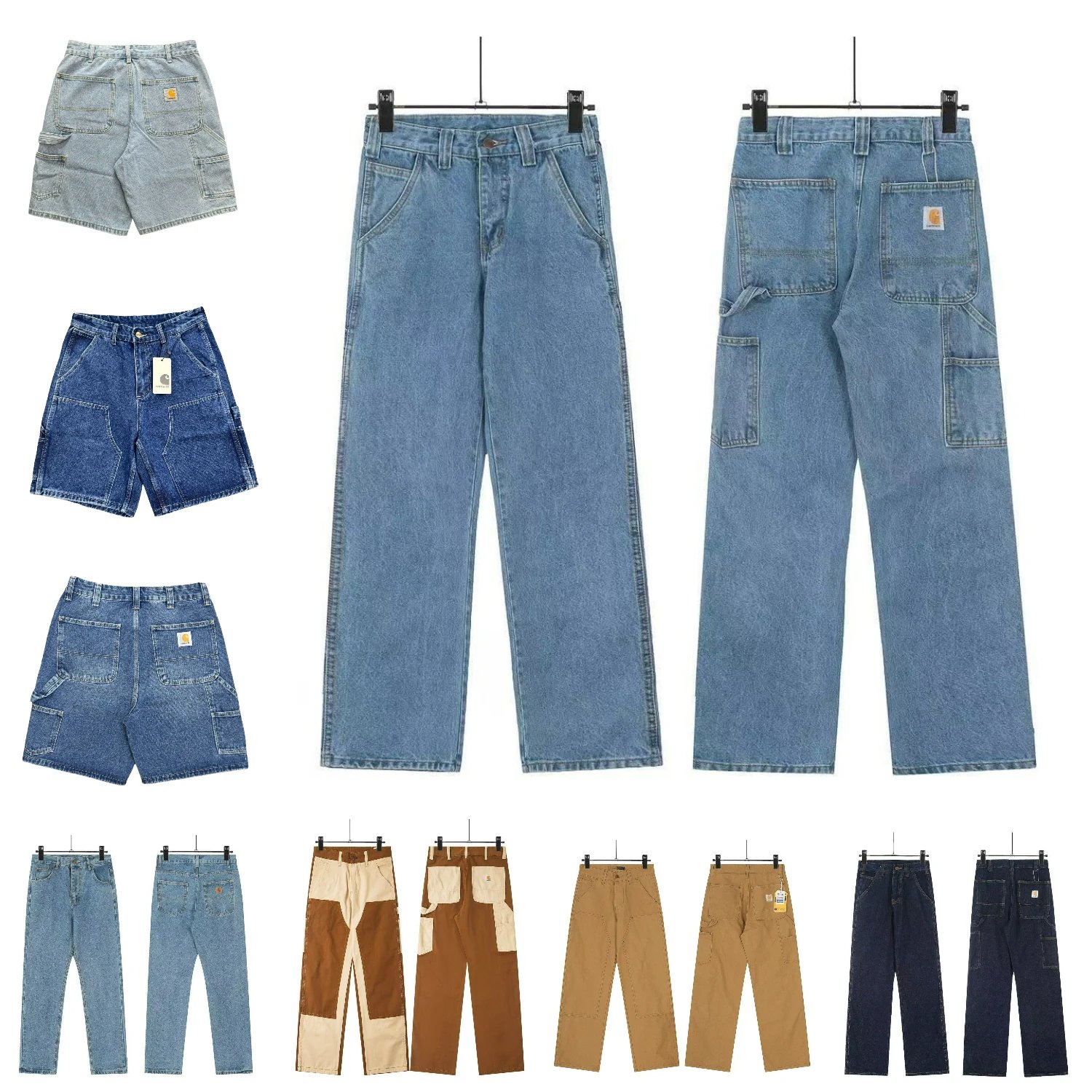 Carhartt Blue Denim Work Pants