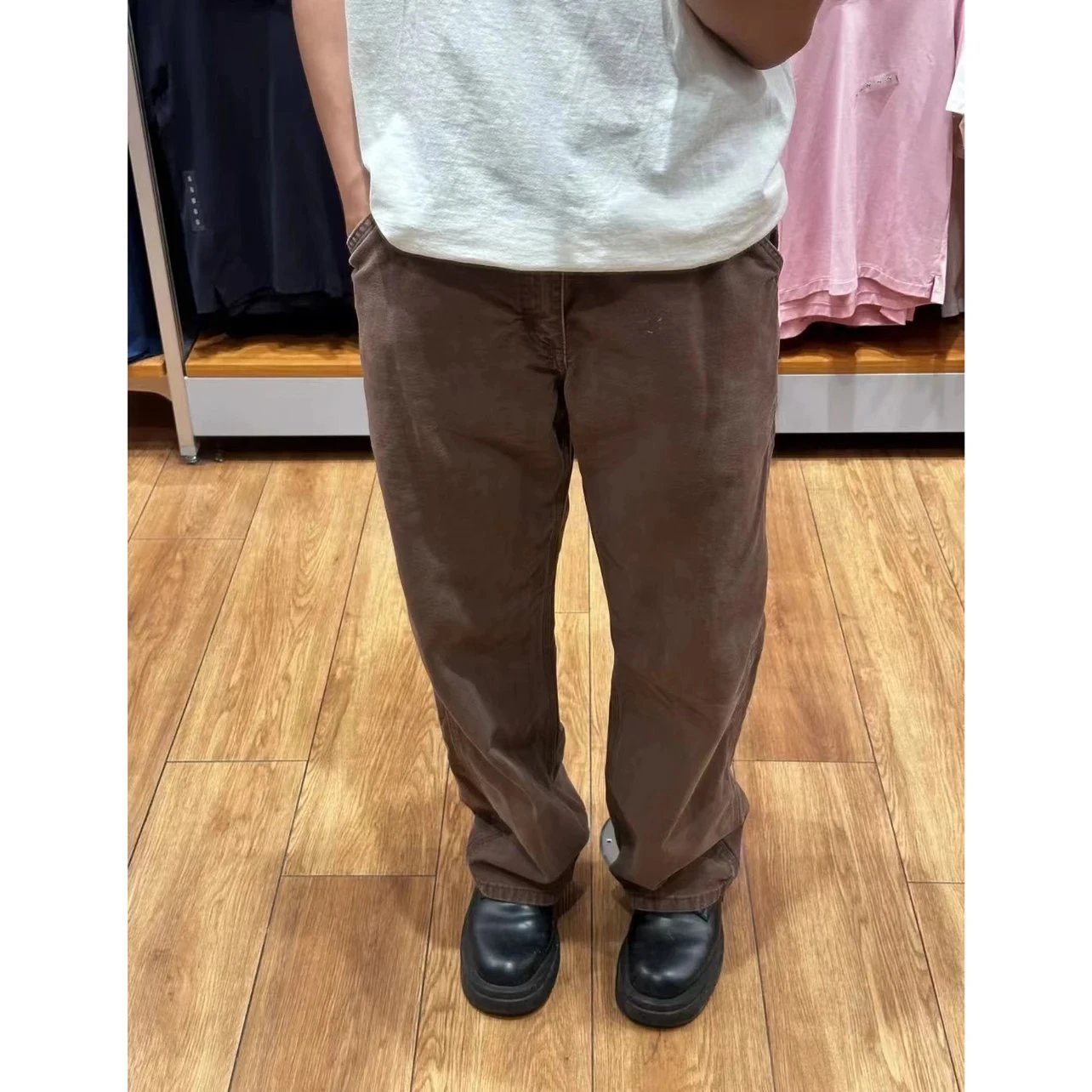Carhartt Work In Progress Double Knee Carpenter Jeans Navy - 3