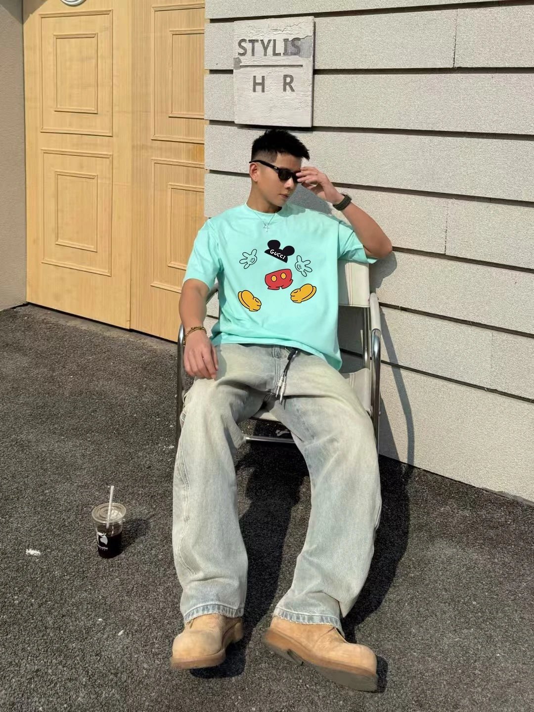 Gucci T-Shirts Oversized graphic-print crewneck image 4
