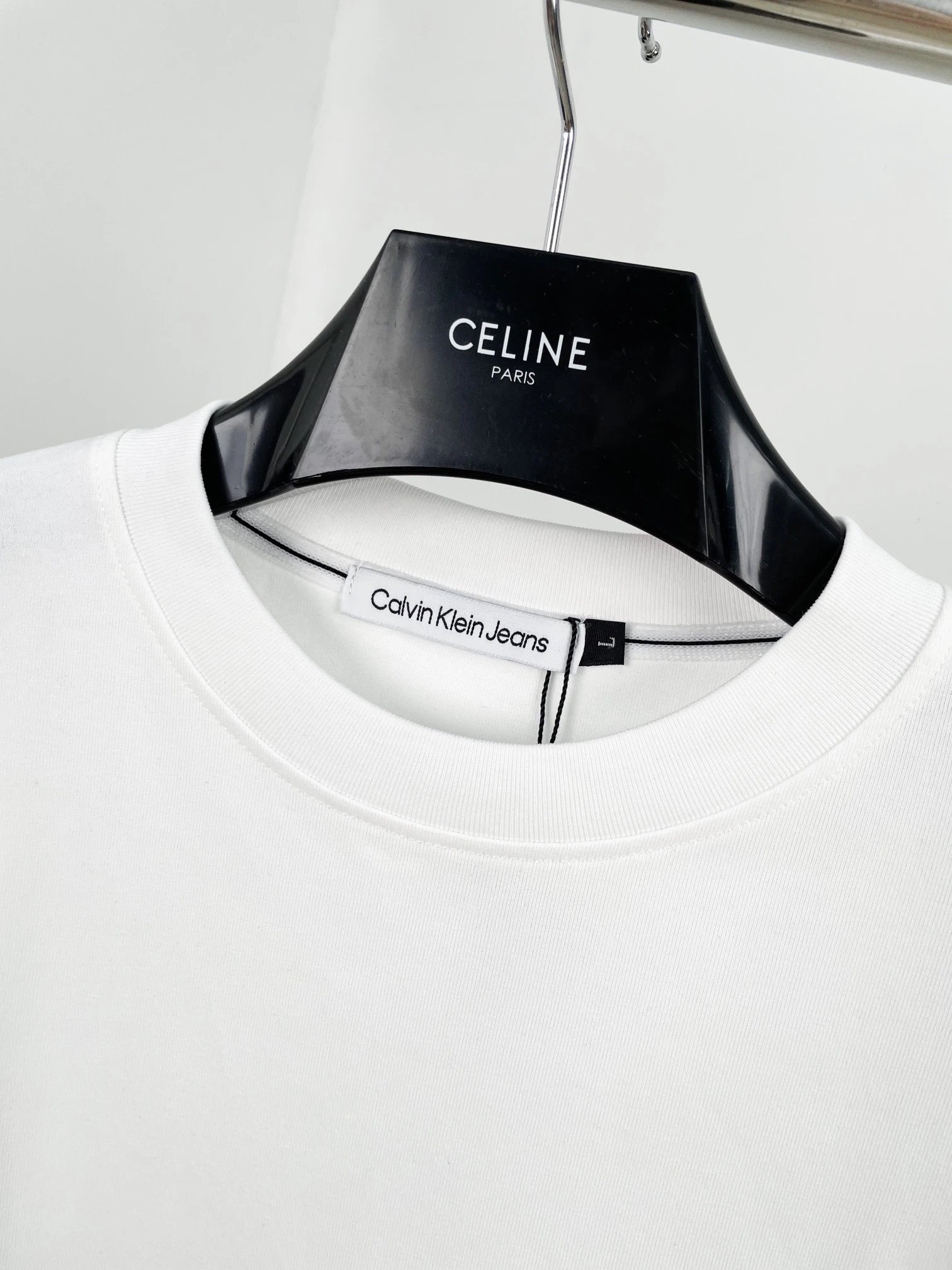 Calvin Klein Monogram Logo Black Crewneck Sweater - 22