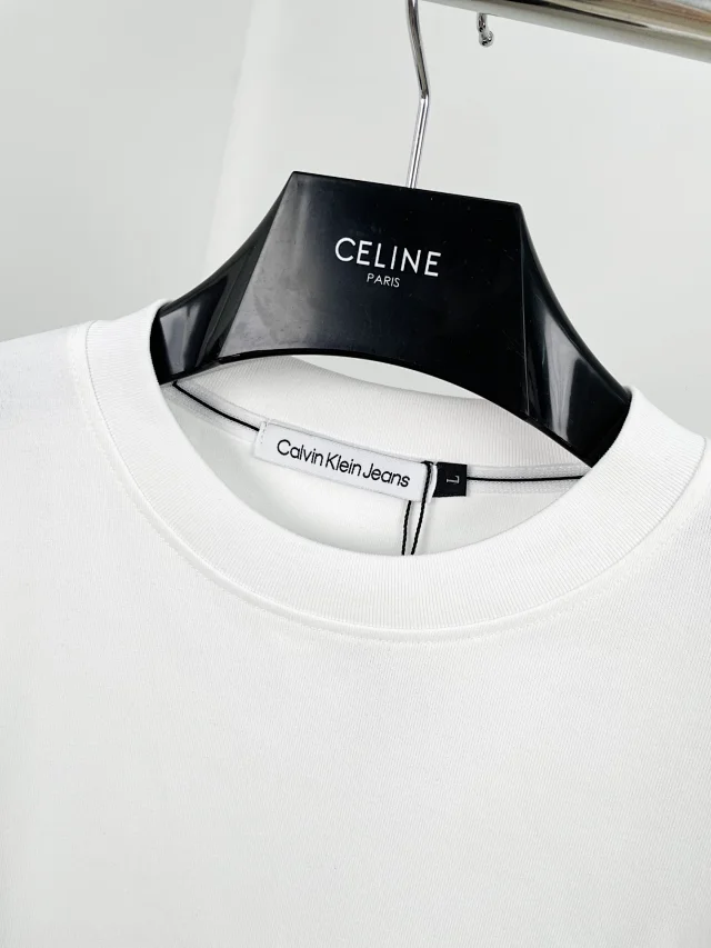 Calvin Klein Hoodies & Sweatshirts Crewneck sweatshirt with oversized CK and Jeans logo print product detail image 21