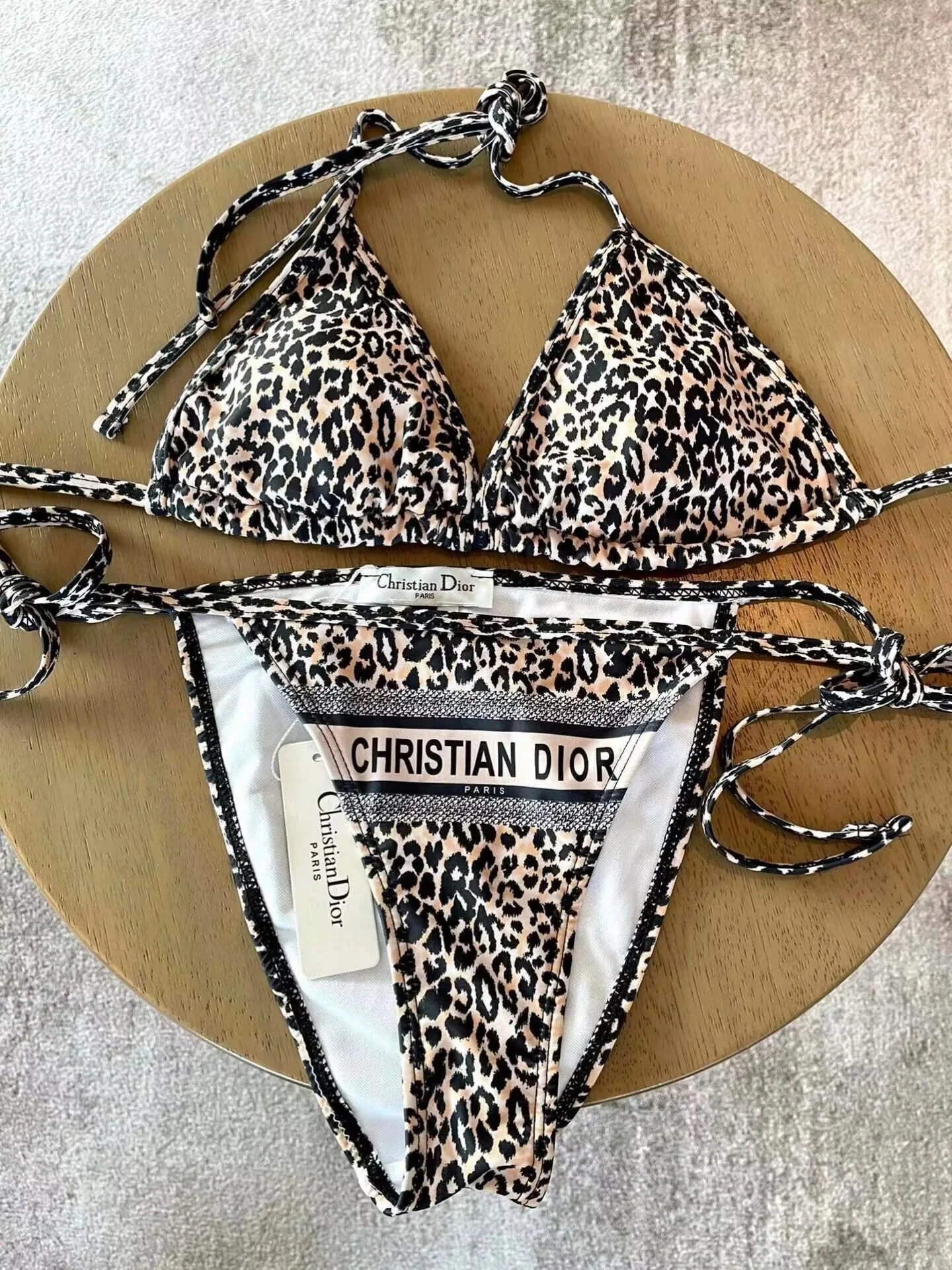 Fendi Swimwear Triangle Bikini Set with FF Motif — TH-025