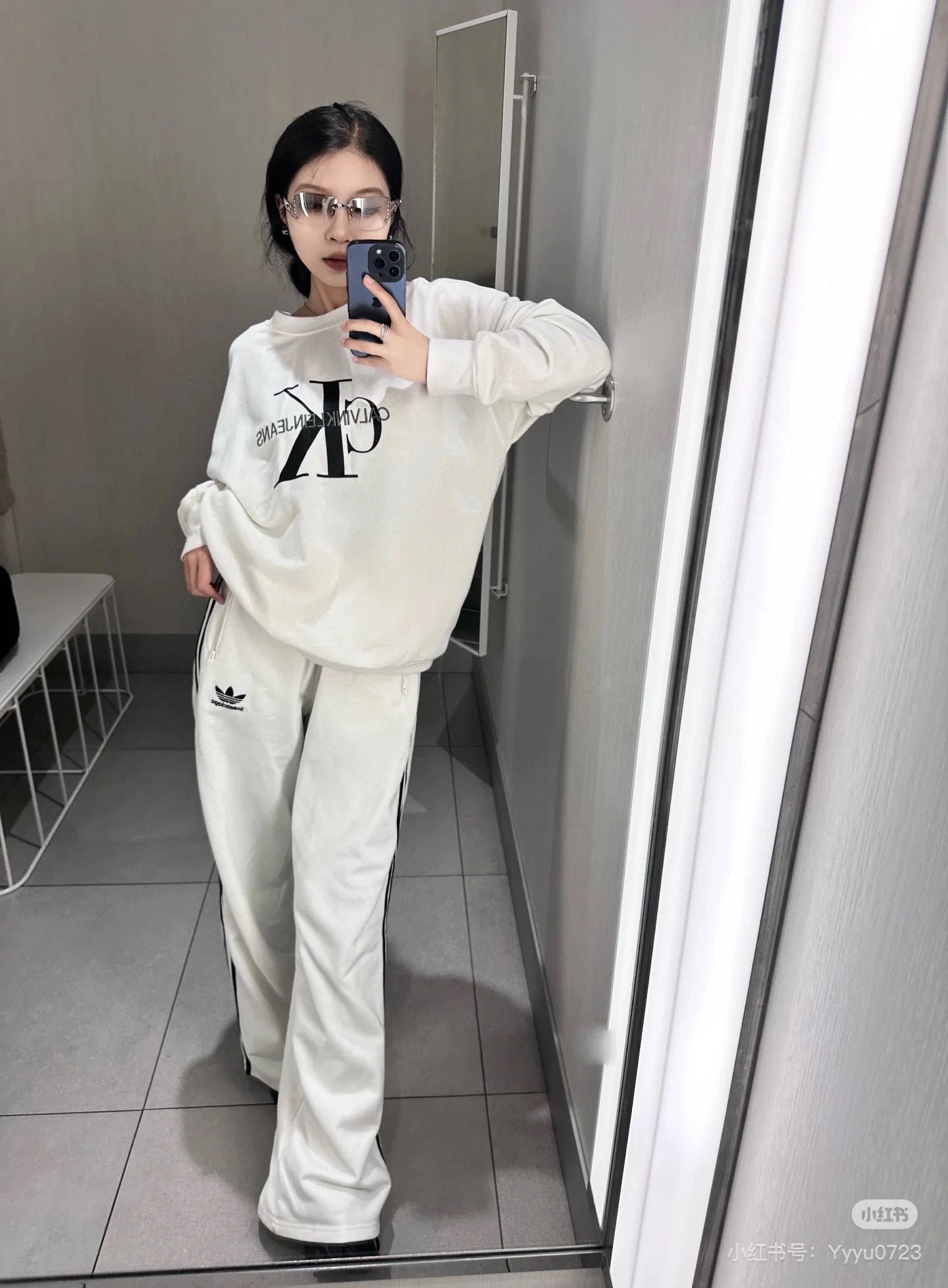 Calvin Klein Monogram Logo Black Crewneck Sweater - 6