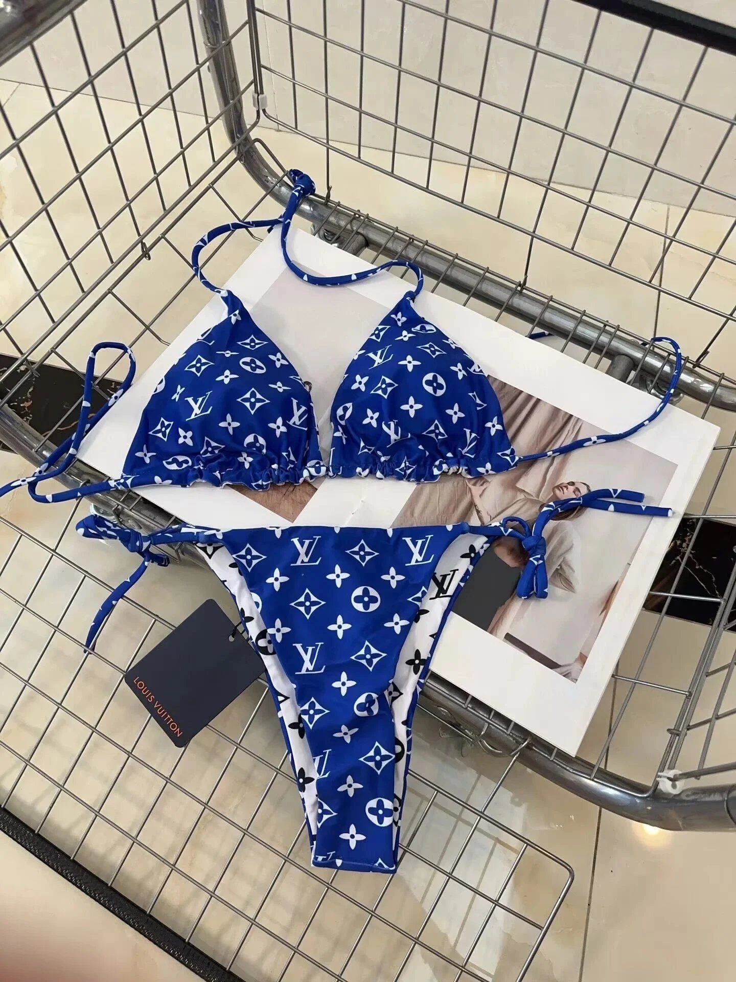 Fendi Swimwear Triangle Bikini Set with FF Motif — TH-008