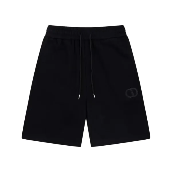 Design Give Embroidered Sweat Shorts Black - 44