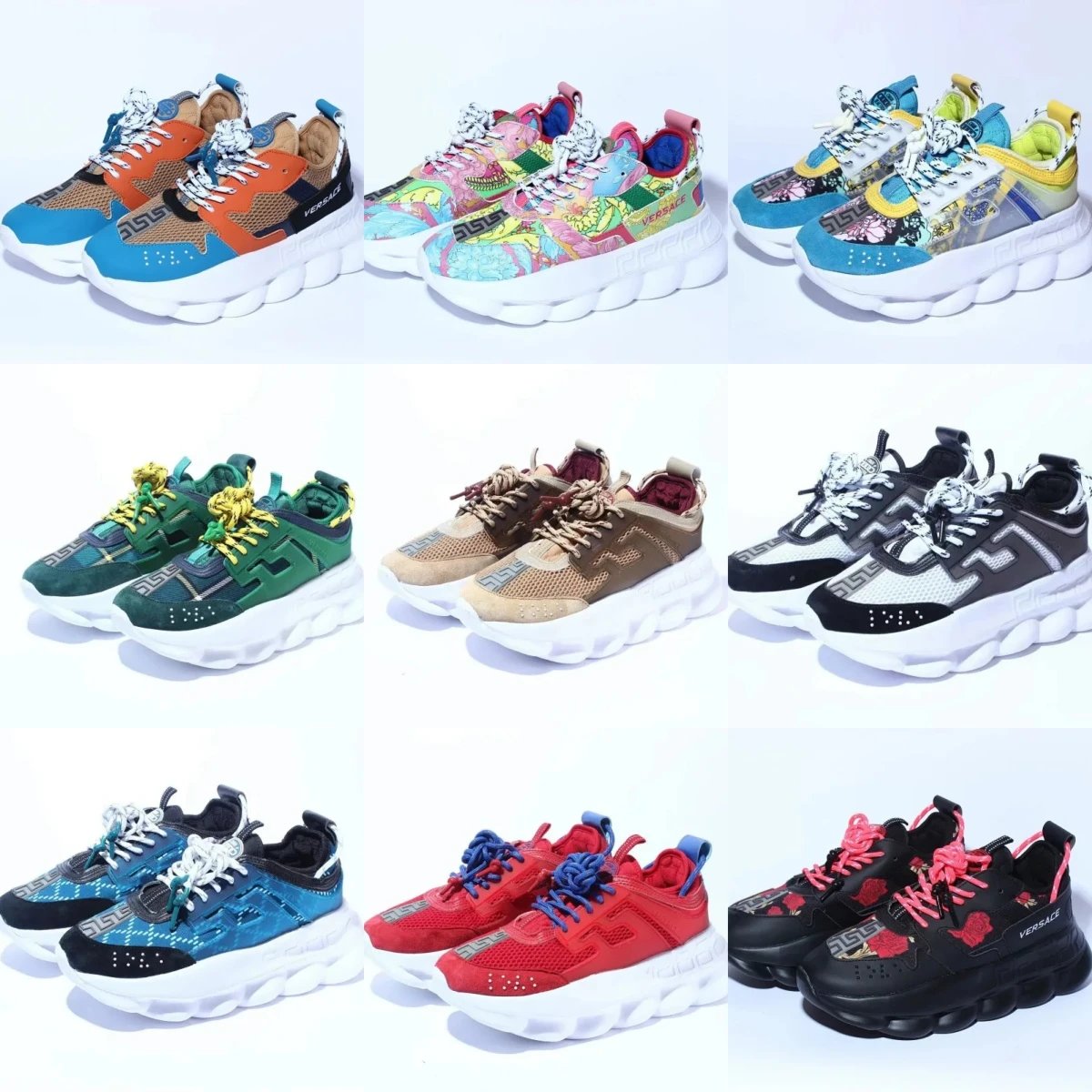 Versace Colorful Platform Sneakers