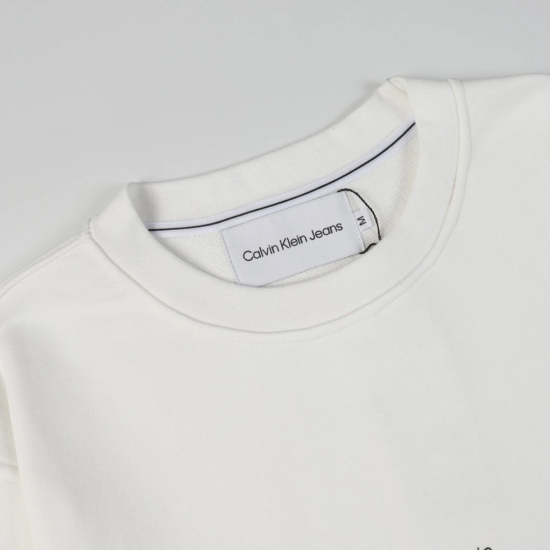 Calvin Klein Monogram Logo Black Crewneck Sweater - 37