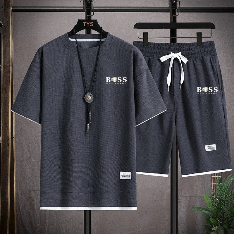 Tommy Hilfiger Matching Sets Short-Sleeve T-Shirt and Drawstring Shorts Set — BB-030