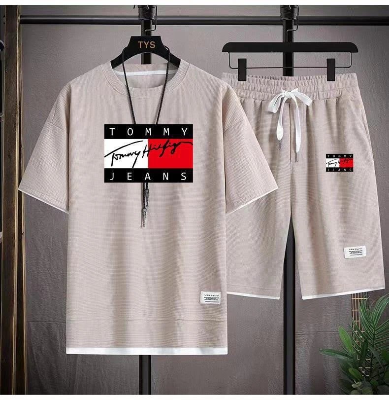 Tommy Hilfiger Matching Sets Short-Sleeve T-Shirt and Drawstring Shorts Set — BB-014