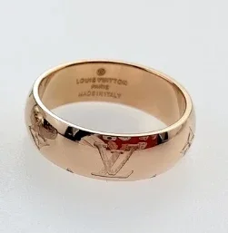 Louis Vuitton Jewelry Enamel Logo Band Ring product detail image 10
