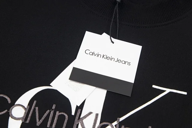 Calvin Klein Hoodies & Sweatshirts Crewneck sweatshirt with oversized CK and Jeans logo print product detail image 46