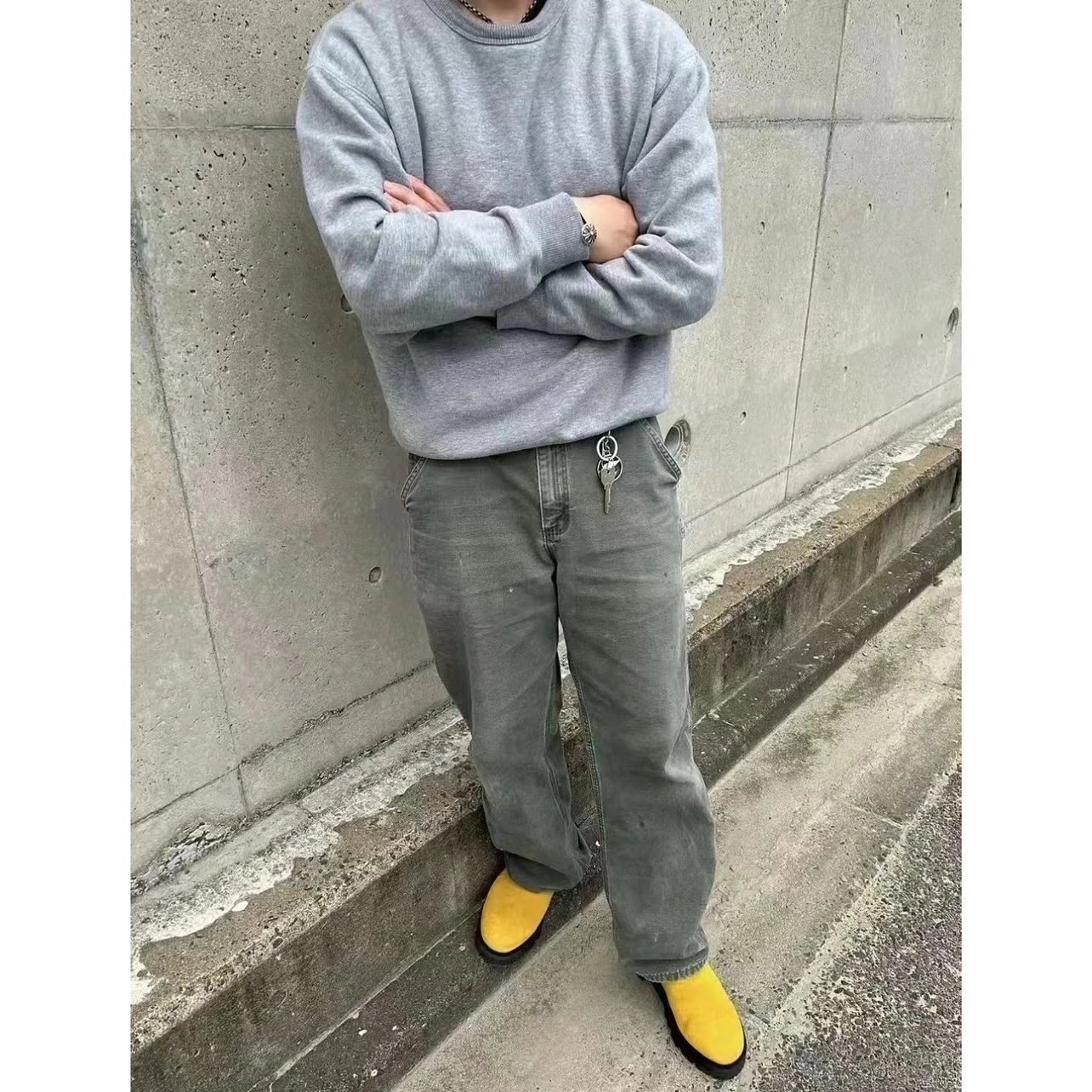 Carhartt Work In Progress Double Knee Carpenter Jeans Navy - 5