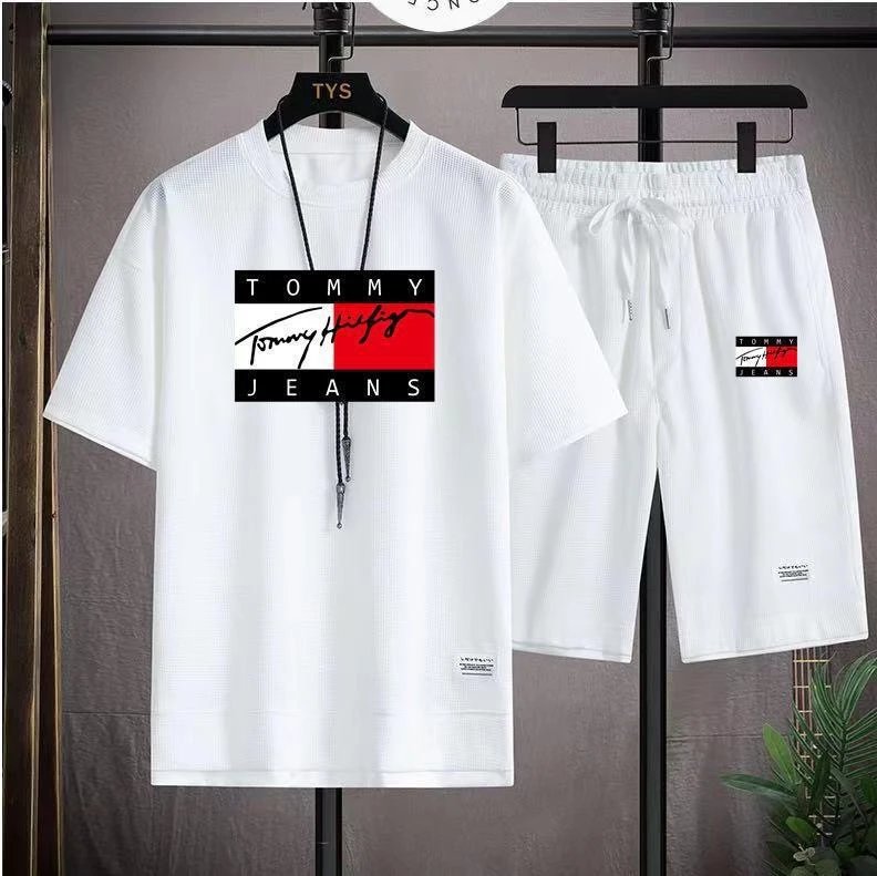 Tommy Hilfiger Matching Sets Short-Sleeve T-Shirt and Drawstring Shorts Set — BB-012