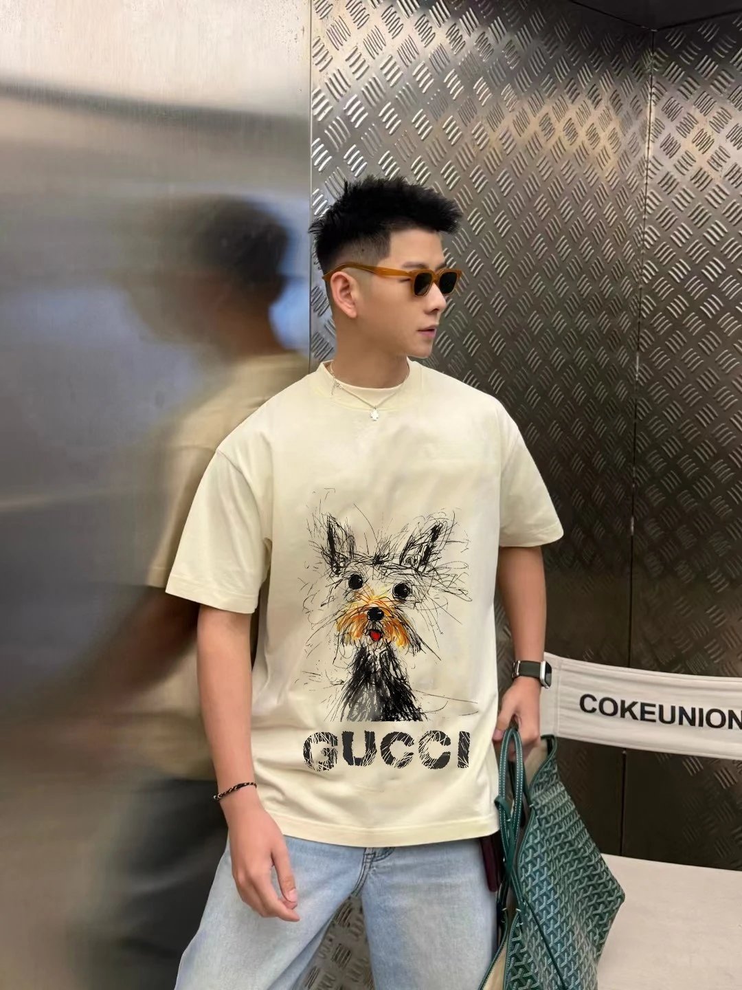 Gucci T-Shirts Graphic-print crew-neck T-shirt image 4