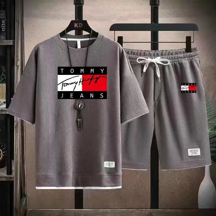 Tommy Hilfiger Matching Sets Short-Sleeve T-Shirt and Drawstring Shorts Set — BB-016