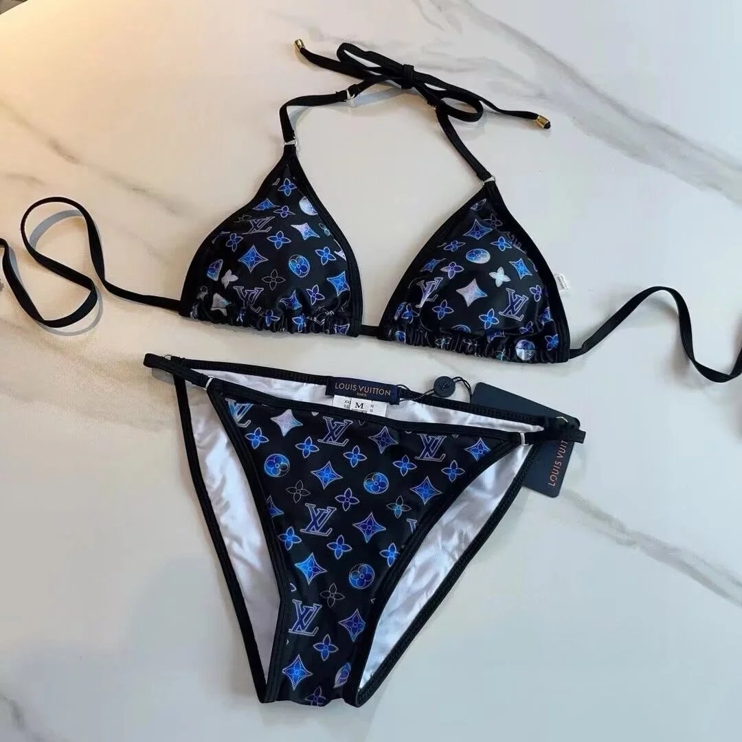 Fendi Swimwear Triangle Bikini Set with FF Motif — TH-014