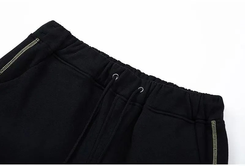 Travstar Logo Embroidered Black Sweatpants - 27