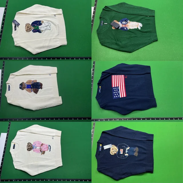 Polo Ralph Lauren Knitwear Crewneck knit sweater with bear or flag motif product detail image 1