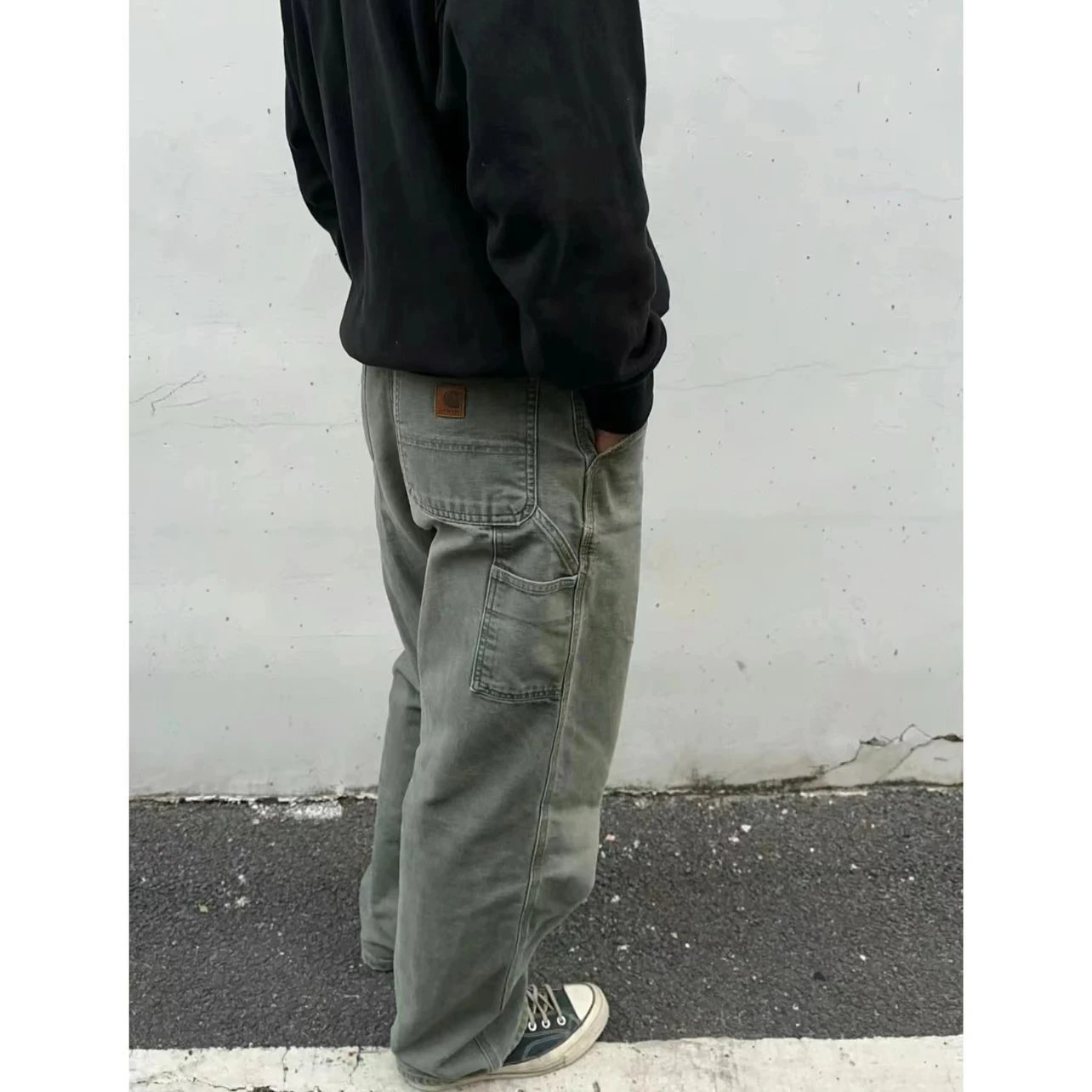 Carhartt Work In Progress Double Knee Carpenter Jeans Navy - 6