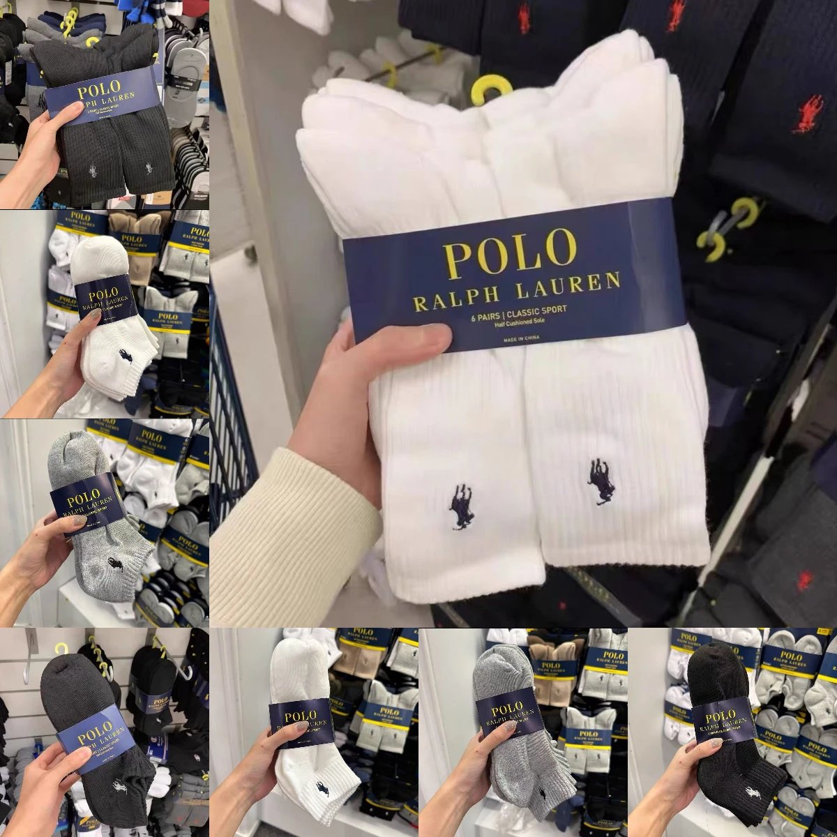 Fashionable, comfortable, breathable RL socks