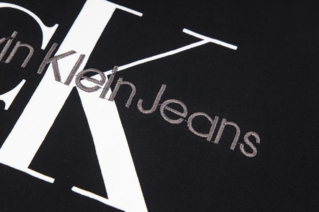 Calvin Klein Monogram Logo Black Crewneck Sweater - 45