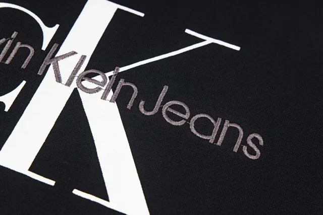 Calvin Klein Hoodies & Sweatshirts Crewneck sweatshirt with oversized CK and Jeans logo print product detail image 44