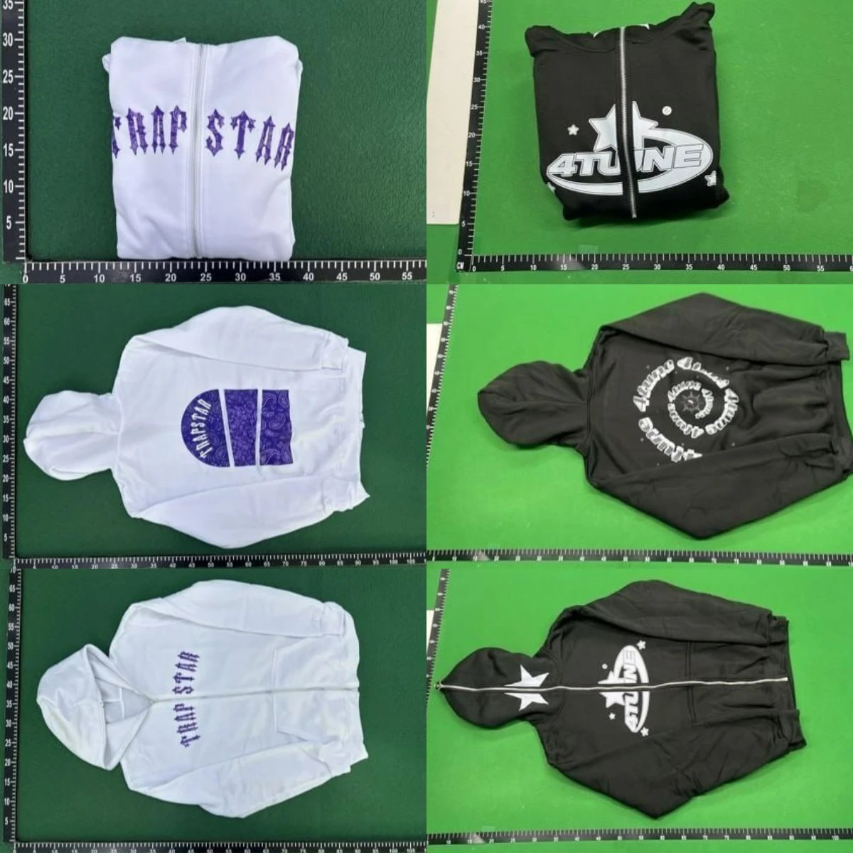 Trapstar Gothic Logo Zip-Up Hoodie Royal Blue - 3