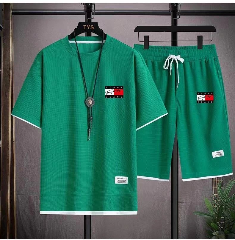 Tommy Hilfiger Matching Sets Short-Sleeve T-Shirt and Drawstring Shorts Set — BB-003