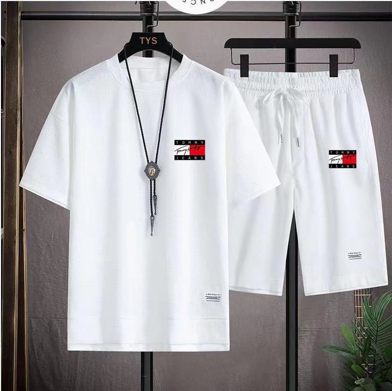 Tommy Hilfiger Matching Sets Short-Sleeve T-Shirt and Drawstring Shorts Set — BB-006