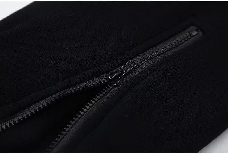 Travstar Logo Embroidered Black Sweatpants - 31