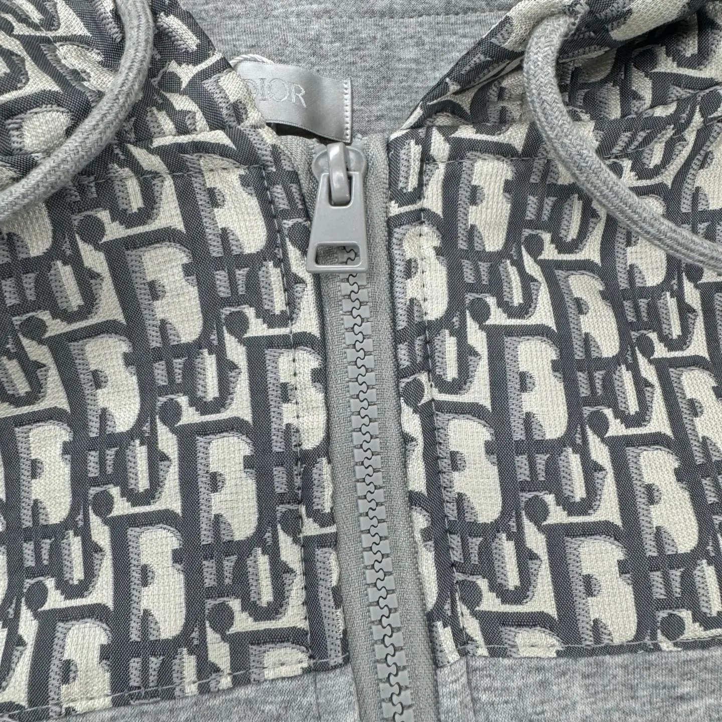 Dior Hoodies & Sweatshirts Oblique Panel Zip-Up Hoodie image 12