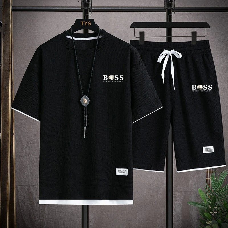 Tommy Hilfiger Matching Sets Short-Sleeve T-Shirt and Drawstring Shorts Set — BB-028