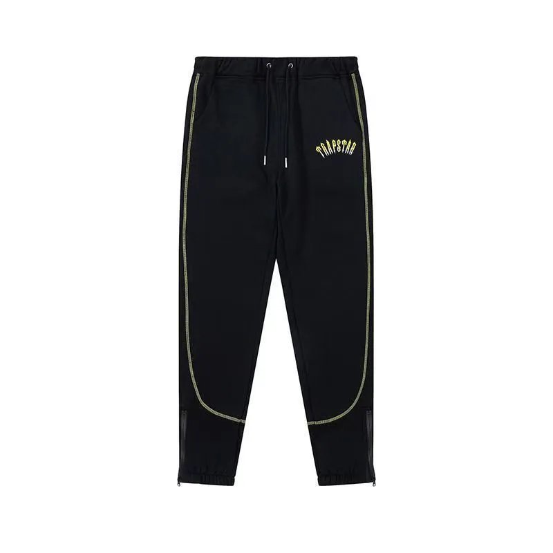 Travstar Logo Embroidered Black Sweatpants - 14