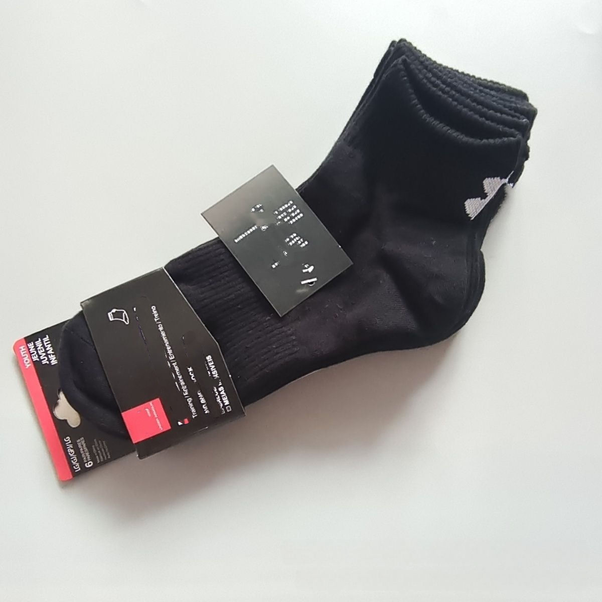 On Socks Ribbed Crew — Andma Middle Tube Black (6 Pair)